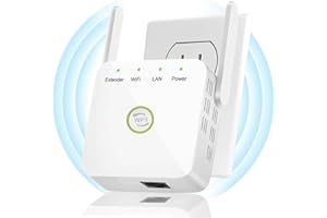 XIAOMGU 2024 WiFi Extender WiFi Extender Signal Booster for Home Powerful 6 Antennas WiFi Booster - up to 5000 sq.ft Coverage, Internet Booster 5GHz/2.4GHz Long Range Wireless Internet Booster WiFi Repeater