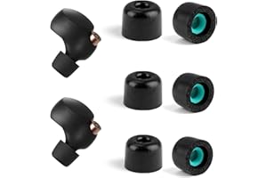 DEWFIGS ㅤ Zestaw 3 par końcówek dousznych kompatybilnych z Sony WF-1000XM5 WF-1000XM4 WF-1000XM3, antypoślizgowe zatyczki do uszu z pianki z pamięcią kształtu, do uprawiania sportu i na co dzień