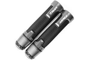 BXMOTO Puños Acoples de Manillar Motocicleta Universal 7/8" 22 mm Aluminio para Yamaha TMAX 530 500 TMAX530 SX DX 2014 2015 2016 2017 2018