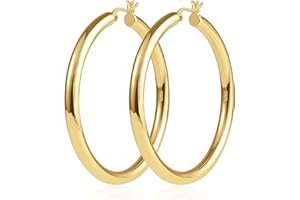 KISSPAT Kolczyki koła dla kobiet, hipoalergiczne kolczyki koła ze srebra próby 925 złote kolczyki dla kobiet i dziewcząt prezenty biżuteria impreza, Srebro szterlingowe