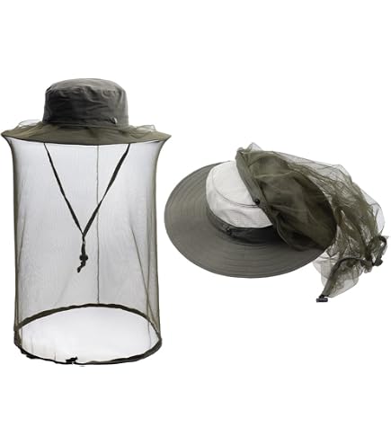 Mosquito Net Hat Waterproof Fishing Hat With Mosquito And  display picture 1