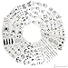 Pack of 10 RANDOM Pattern Water Transfer Flash Fake Temporary Tattoo Stickers Tattoos Makeup