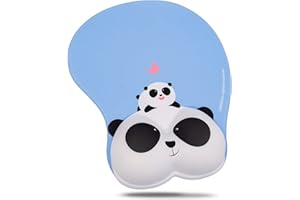 Excovip Repose Poignet Gel RIST Support de Souris Cute Panda Pad