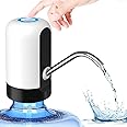 Hilosofy 20 Liter Water Dispenser Pump Rechargeable, Water Dispenser for 20 Liter Bottle Bottom Loading, Portable USB Charging Automatic Drinking Mini Water Jug Dispenser (Steel),