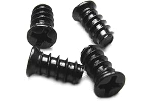 AABCOOLING AAB Cooling Black Screws 1 - Set of 4 Screws to Mount a Fan to a PC Case | Computer Fan Screws | PC Fan Screws | 120mm Screws