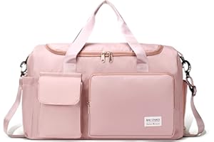 Victop Borsone Palestra Training Scomparto per Scarpe e Bagnato 27L Borsa Sportiva Viaggio Nuoto Fitness Sport Gym Sacca Tracolla Bagaglio Mano Weekend Duffel Bag Impermeabile Uomo Donne