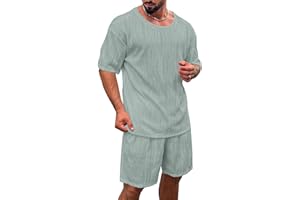 Angbater Mens Short Sets 2 Piece Mens Tracksuit Set