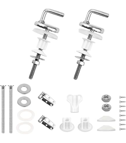 2 Stück Toilettensitz-Schrauben Set – Universal Mit Muttern & Scheiben, Einfache Montage