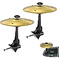 Voiture Tambour Cymbales, 2 pièces cymbale de ventilation vo-iture, cymbale de choc de vo-iture, Crash de voiture cy-mbale, Car Crash Cy-mbal, pour toutes les voitures