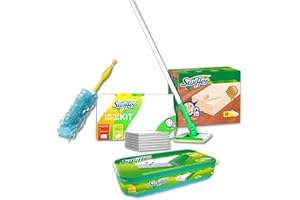 Swiffer Limited Edition Starterpack + 18 Holz- und Parkett Tücher + 12er Feuchte Bodentücher