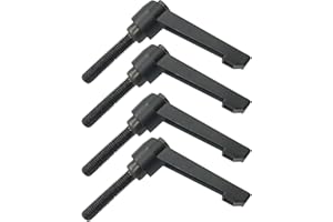 Anawakia 4 Stück Klemmhebel Griff, M8 Edelstahl Außengewinde Verstellbarer Griff Maschinengriffe,Klemmhebel Außengewinde (30mm)
