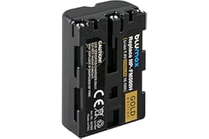 Blumax GOLD Edition NP-FM500H (2040mAh) Akku kompatibel mit Sony Alpha 68 Alpha 58 Alpha 99II 2040mAh 7,4V 15,1Wh mehr Leistung als Originalakku