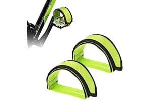 ETOFIXEE Sangles de cheville pour vélo - Ultra légères - Antidérapantes - Accessoires de sécurité