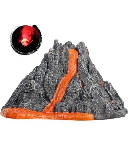 National Geographic Kit Vulcano In Gesso Da Scavare E Dipingere, Con Polvere Eruzione E Guida Didattica, Gioco Scientifico Per Bambini