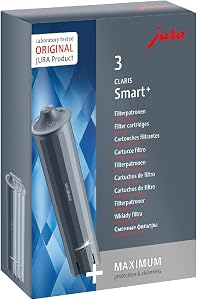 JURA original CLARIS Smart+ Wasserfilter 3er-Pack (24233) | Filterpatrone mit RFID-Filtererkennung · TÜV-zertifizierte H