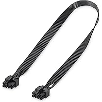 Cavo Di Alimentazione PCI Express 8 Pin Maschio A Doppio 8 Pin (6+2) Per Scheda Grafica, 50 Cm, Cuifati