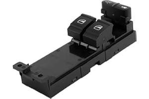 GTTCCG Interruttore alzacristallo elettrico Botton del regolatore della finestra anteriore sinistro per Sostituzione per Skoda Fabia Octavia