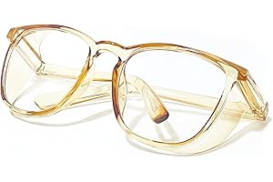 LeonDesigns Safety Glasses Anti-Fog Goggles Tactical Glasses with Side Shields Blue Light Blocking Anti-Dust UV Protection Glasses For Women Men