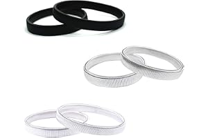 MICREEN 3 par ärmhållare, halkfri skjorta, hylshållare, strumpband, stretch, metallarmband, metall, elastiskt armband, hållar