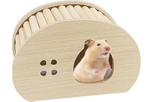 DIIWMME Maison en bois pour hamster, cachette naturelle pour hamster, jouet pour petits animaux de compagnie, cachette d'angle, accessoires de décoration pour hamsters nains, chinchillas (style 1)