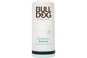 Bulldog Skincare Original Déodorant Bille pour Hommes, Menthe Et Eucalyptus, Déodorant Naturel pour Homme, 75 ml