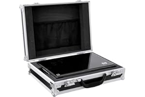 Roadinger 059591 LC-15 Flight-Case d'Ordinateur Portable 370 x 255 x 30 mm Noir