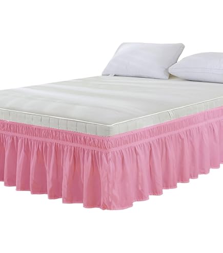 Gonna Coprimaterasso Elastica Feyart Stile Boho Chic Con Volant E Pompon Bianchi. Misura 180x200 Cm + 40 Cm. Perfetta Per Letto Matrimoniale O King Size, Nasconde Le Reti E Dà Un Tocco Di Stile.