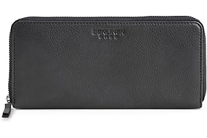 Berliner Bags Portfel premium Palma ze skóry z ochroną RFID, portmonetka dla kobiet - czarny, czarny, Minimalistyczny