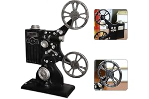 RAGUSO Proyector de Pel¨ªcula de Resina de Estilo Vintage, Modelo de figurita, Accesorios de Figura para el hogar, Oficina, Tienda, Cine, Escritorio, decoraci¨®n, Manualidades, Adorno, Regalo