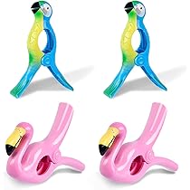 Organizzazione interni unbrand Gresunny 9PCS mollette plastica Grandi Clip per Telo Mare