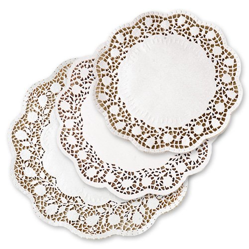 Preisvergleich Produktbild Günthart 6 Tortenspitzen, Weiss, 26 / 33 / 40 cm