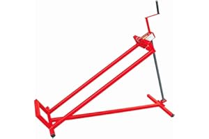 DIVID® Hebevorrichtung Reinigungshilfe für Aufsitzrasenmäher, Traktor Heber bis zu 400Kg, 35 Grad Neigung, Rasentraktorheber, Hebebühne (Rot)