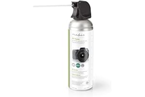 Nedis Photo & Video Camera Air Duster, 405ml Canister with 6 Bar Spray Straw