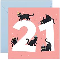 Central 23 Biglietto di auguri divertente per lui - 21 You're Finally A Mature Sensible Adult – Biglietto di auguri per il 21° compleanno – 21 anni – Biglietto di compleanno per