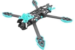 KENANLAN Kit de cadre Quadcoptère, cadre de drone FPV Racing professionnel 225 mm empattement fibre de carbone quadcopter cadre pour accessoires RC Drone (bleu)