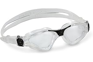AQUA SPHERE Aquasphere Kayenne - Lunettes de piscine, natation, triathlon, nage en eau libre pour adultes avec protection UV, joint en silicone, vision à 180°, verres anti-buée pour hommes et femmes