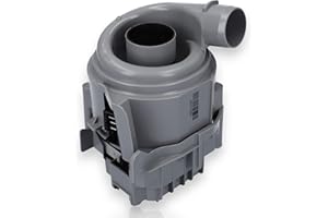 DEKAROX Bomba de calefacción para Bosch Siemens 12019637 para lavavajillas como iQ100 iQ300 iQ500 iQ700 SuperSilence extra clase 2 serie 4 serie 6 ActiveWater