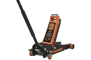 Sealey 3 Tonne Low Profile Trolley Jack, Car Jack, with Rocket Lift - Orange - 3040AO