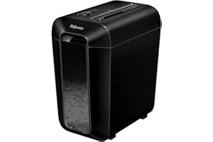Fellowes LX65 Cross Cut Paper Shredder, Shreds 10 Sheets into 4x40mm Particles, For Home or Home Office