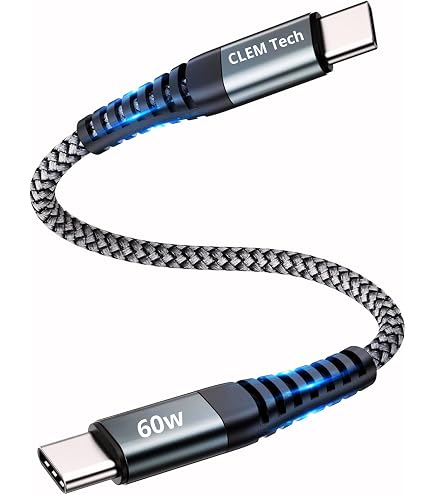 CAKOBLE USB-C vers USB-C 3.1 Gen2 Câble 10Gbps Transfert de données, 100W 20V/5A 3.3ft USB Type C Câble de charge rapide 4K Sortie vidéo Compatible avec Thunderbolt 3, MacBook Pro, Galaxy S21 1M