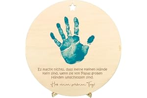 nagu® Fußabdruck baby für geschenk vater. Baby fussabdruck set für bester papa. Vatertag Ö Geburtstagsgeschenk papa. Geschenke für Papa von Tochter. Papa Geschenk Geburtstag. Handabdruck baby