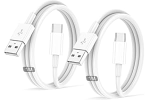 BSTOEM Cavo USB Type-C,Per Originale Cavetto USB C Cellulare Ricarica Rapida 2Pezzi 1M+1M,Per iPhone 16/15/Pro/Plus/Pro Max/,Per Samsung Galaxy S24/S23+/Ultra/S22/A53/A54/iPad Pro/Air cavi