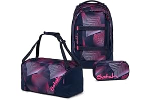 Satch Pack Schulrucksack Set 3tlg. inkl. Schlamperbox und Sporttasche