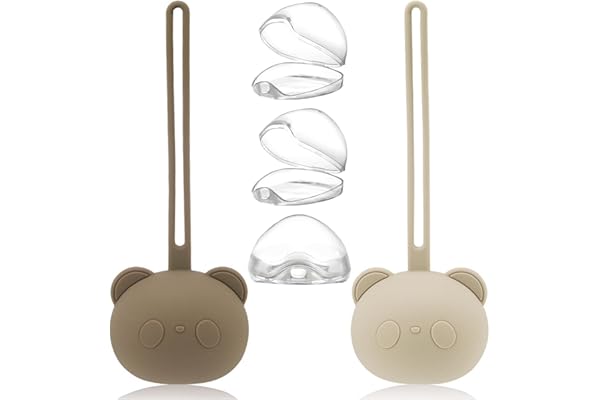 Boite a Sucette Bebe,2pcs Boîte De Rangement en Silicone pour Sucette|3pcs Sucettes Boîte à Tétine Bébé Silicone,Boîte À Sucettes Portable en Silicone pour Bébé pour Voyage en Plein Air
