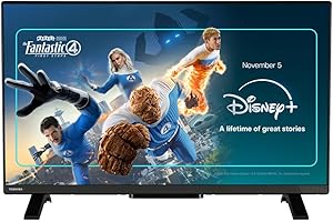 Toshiba 32”LV2553DB Full HD Smart VIDAA TV, HDR, Freely, Disney+, Prime Video, Netflix, Dolby Audio, Works with Alexa, Works with Google Assistant, VIDAA Voice 2025
