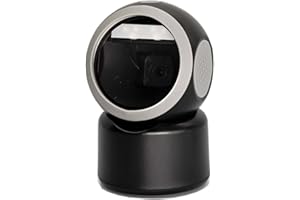 Alacrity 2D 1D Desktop Barcode Scanner,Omnidirectional Hands Free USB Wired Barcode Reader,Capture Barcodes from Mobile Phone Screen, Read Stacked PDF417 Code on Driver's License or ID Card, Black