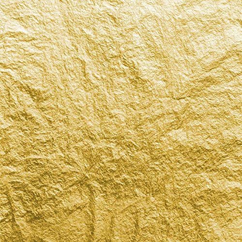 Italian 24ct Deep Gold Loose Gold Leaf: Book of 25. 80mm x 80mm.14g