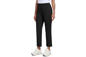 MoFiz Pantalones de Golf para Mujer Elegante Oficina Trabajo Pants con Bolsillos for Casual Viaje