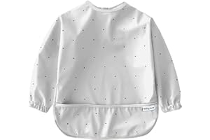 Baby Nom ® Bavoir Manches Longues pour Bebe - Bavoirs Bebe Imperméable, Tablier Bebe pour Manger, Tablier Enfant Repas, Bavoir DME, Blouse Bebe Repas