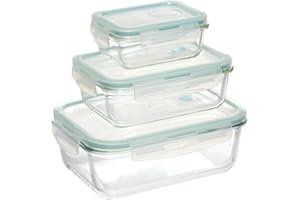 5 FIVE SIMPLY SMART 5five - 3 grandes cajas rectangulares de cristal "clipeat